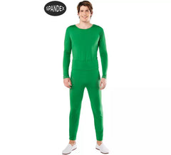 Set di 2 body spandex verde per uomo