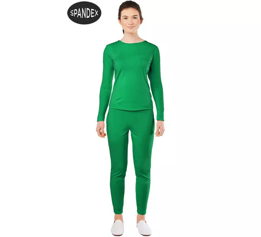 Translation missing: es.Conjunto Maillot Spandex en 2 piezas color Verde para mujer