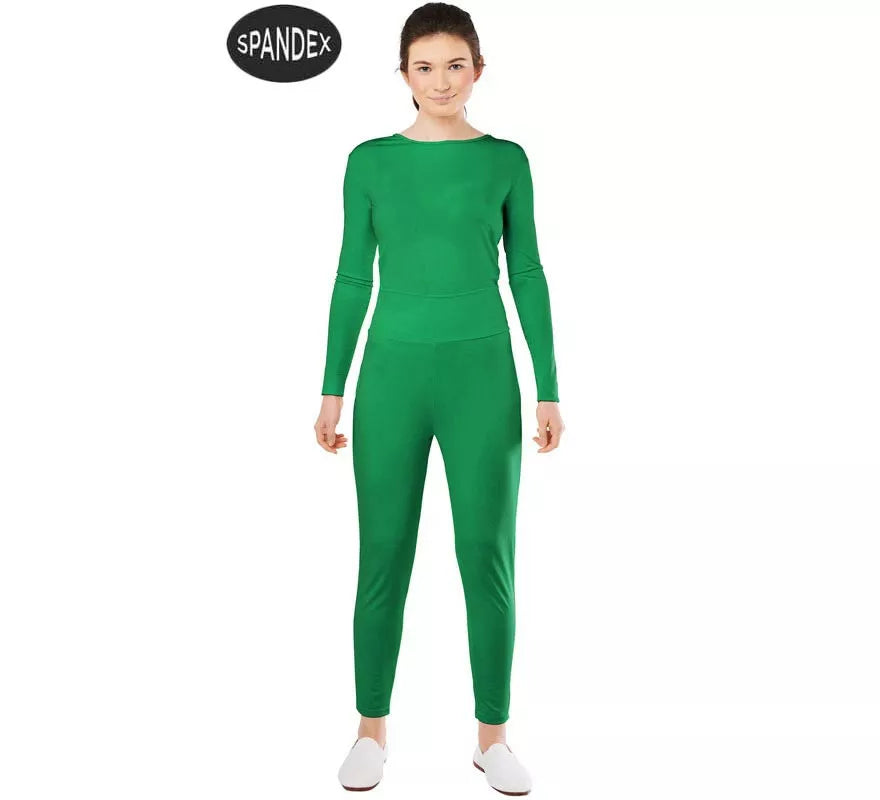 Translation missing: it.Conjunto Maillot Spandex en 2 piezas color Verde para mujer