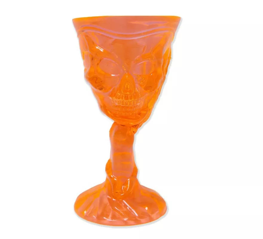 Translation missing: it.Copa Calavera naranja de 9,5x8x18,5 cm