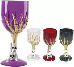 Coppa con scheletro a mano di 18 cm in 4 colori assortiti
