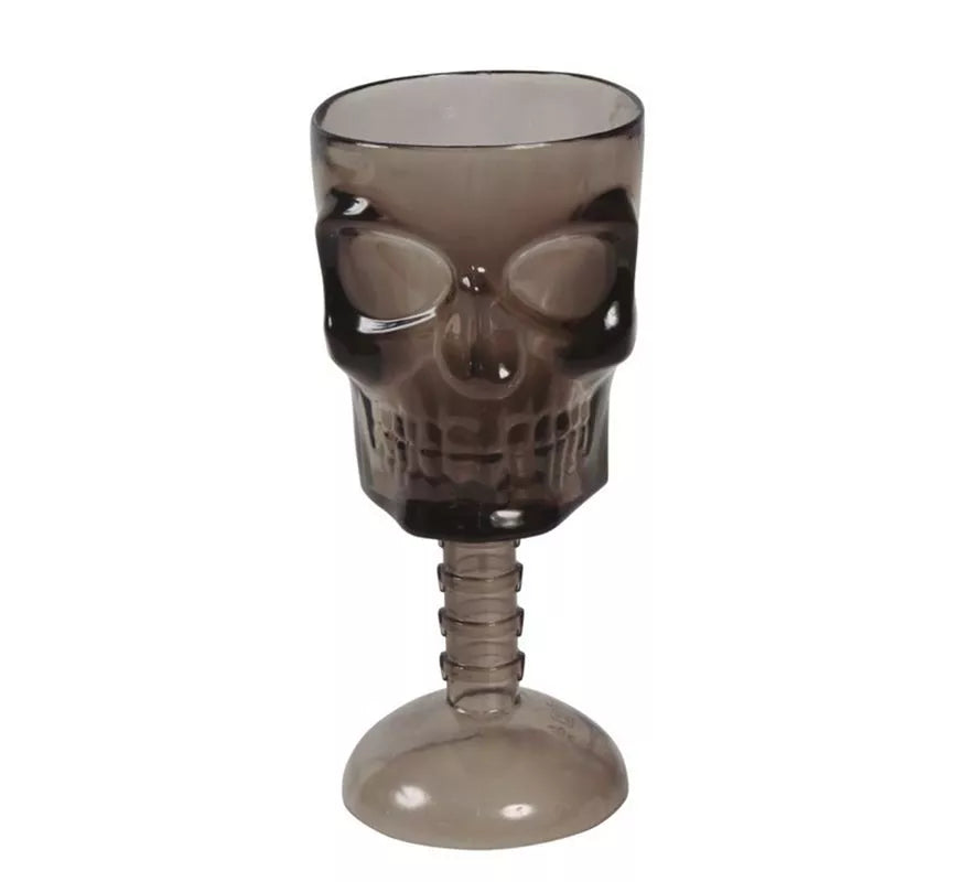 Translation missing: it.Copa de Calavera Negra Transparente de 18 cm