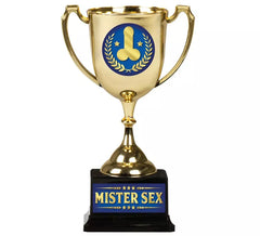 Coppa Mister Sex oro e blu 18 cm