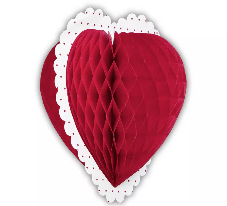 Corazón en Forma de Nido de Abeja de 25 cm/dm