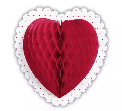 Corazón en Forma de Nido de Abeja de 25 cm/dm