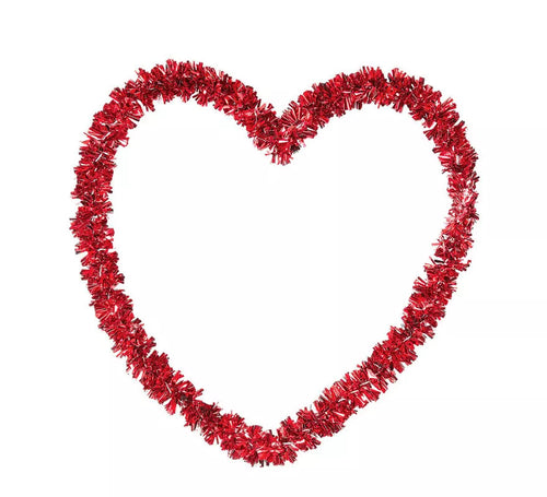 Corazón San Valentín en hilos de cobre de 27X27 cm