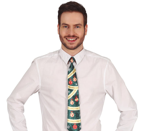 Corbata Bolas de Navidad de 45 cm