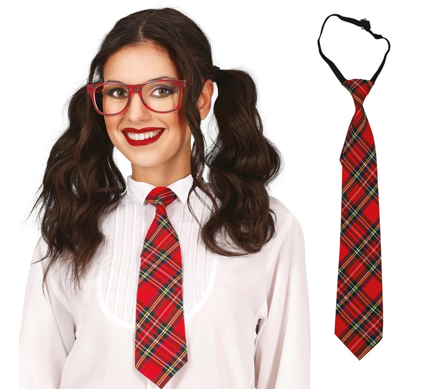 Translation missing: it.Corbata de Estudiante a cuadros de 45 cm