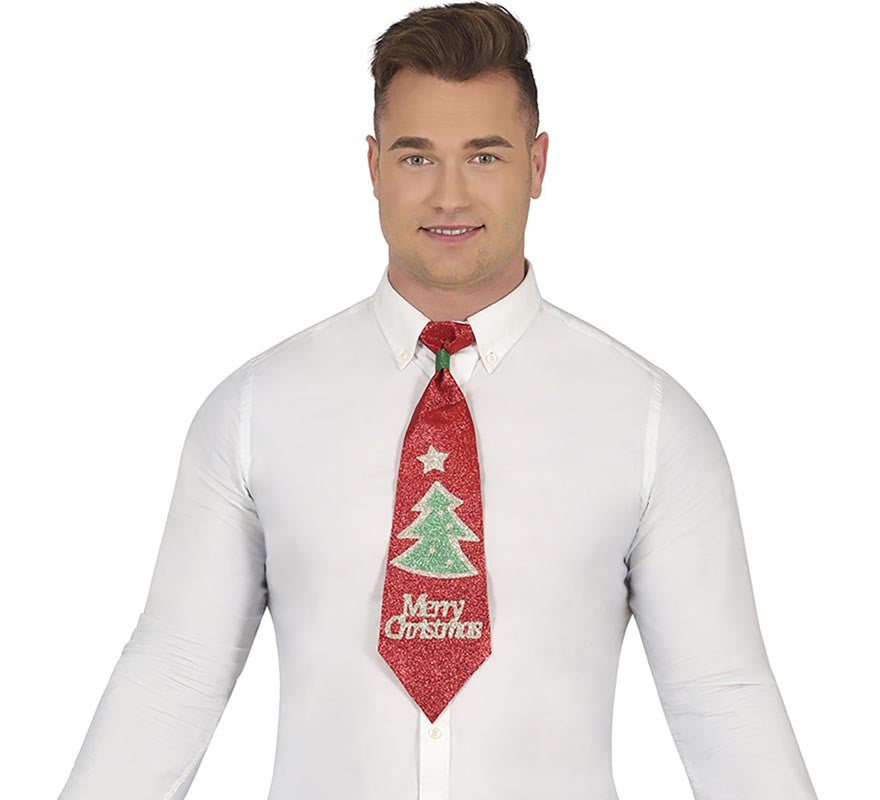 Translation missing: it.Corbata de Navidad de 45 cm con Árbol en colores surtidos