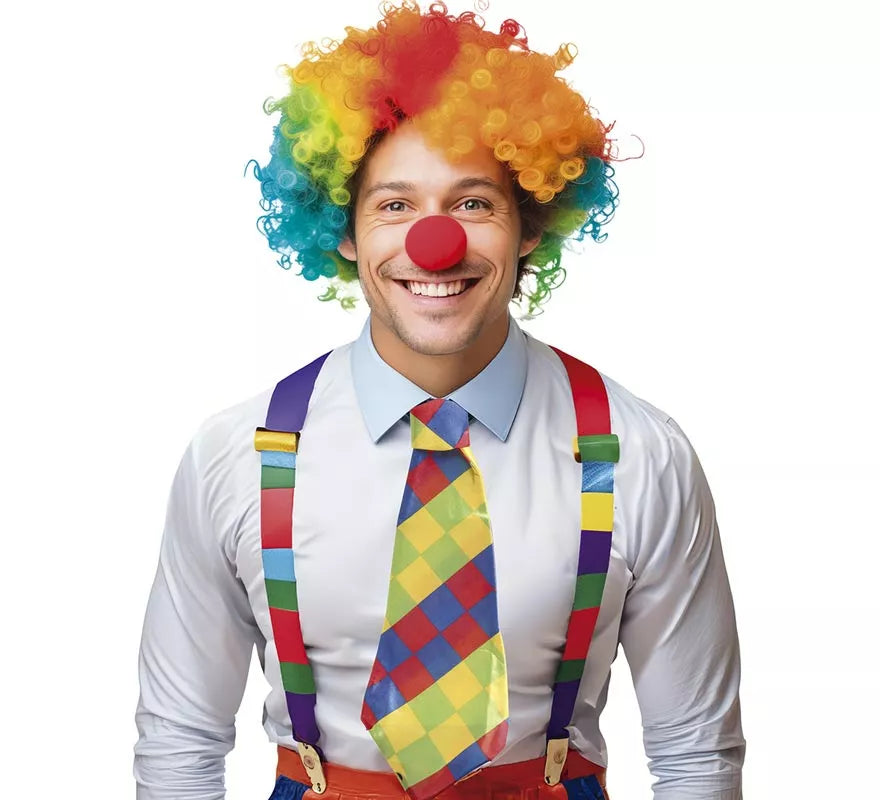 Translation missing: it.Corbata de Payaso cuadros 55 cms