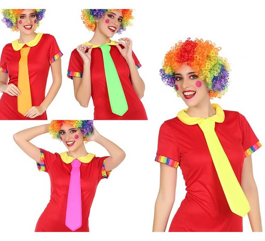 Translation missing: it.Corbata de Payaso Fluorescente en 4 colores surtidos