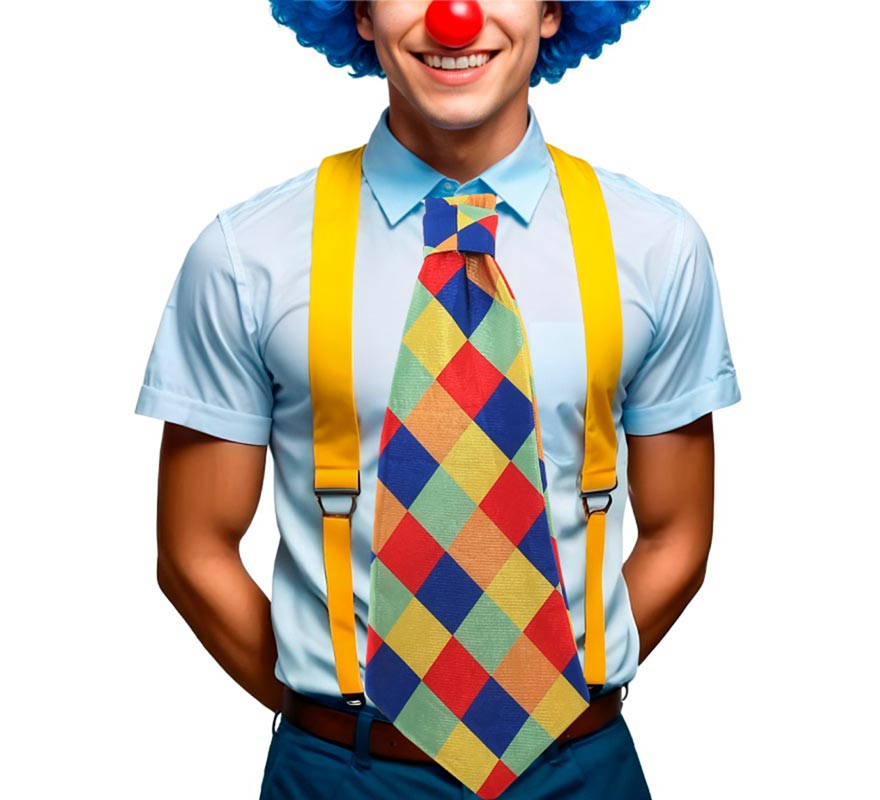 Translation missing: es.Corbata de Payaso rombos multicolor