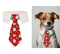 Corbata Estampada de Papá Noel de 20 cm para perro