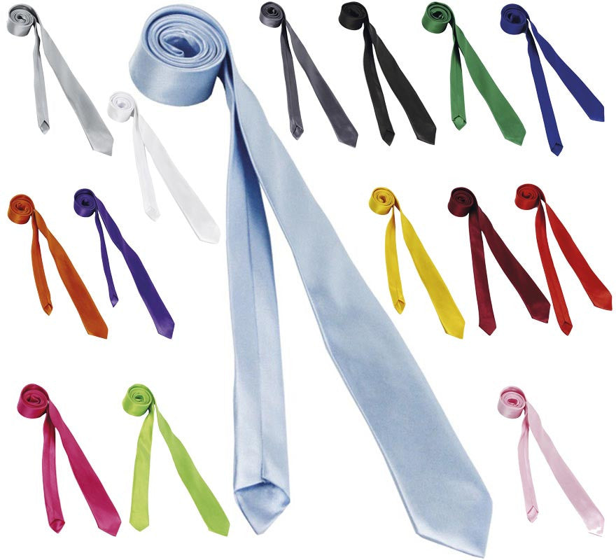Translation missing: it.Corbata Fina de 75 cm en varios colores