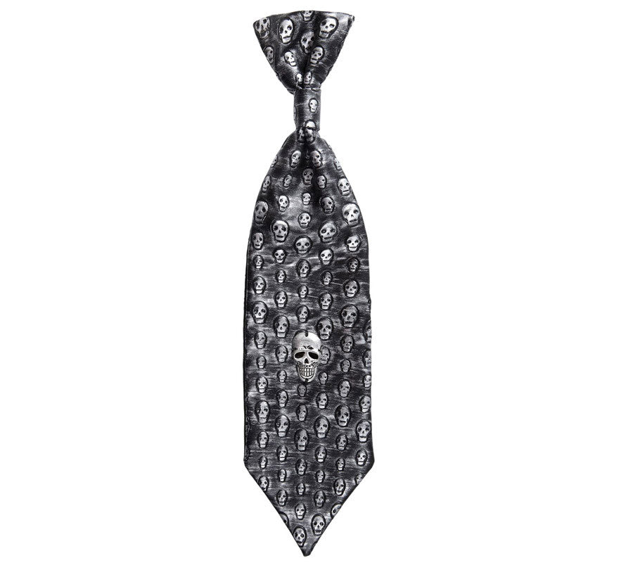 Translation missing: it.Corbata Halloween de Calavera Metalizada