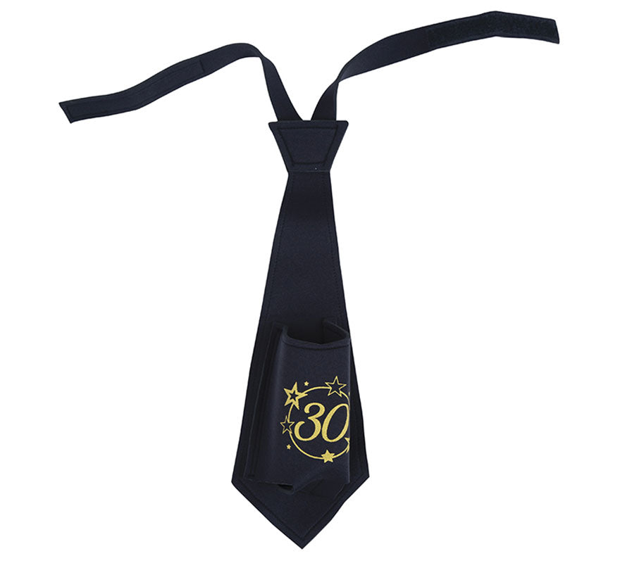 Translation missing: it.Corbata Negra de 30 Años Cumpleaños y Aniversarios