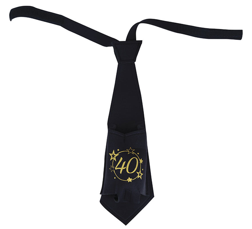 Translation missing: it.Corbata Negra de 40 Años Cumpleaños y Aniversarios