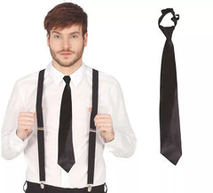 Cravatta nera di 40 cm.