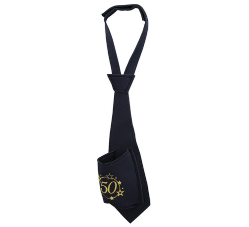 Corbata Negra de 50 Años Cumpleaños y Aniversarios