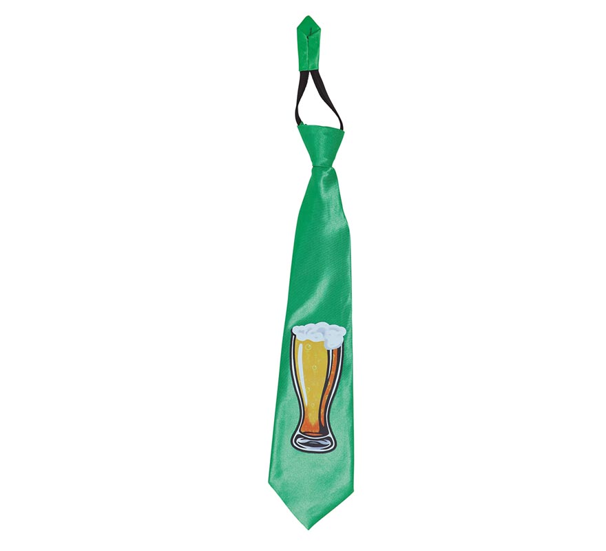 Translation missing: es.Corbata Verde con estampado de Cerveza de San Patricio