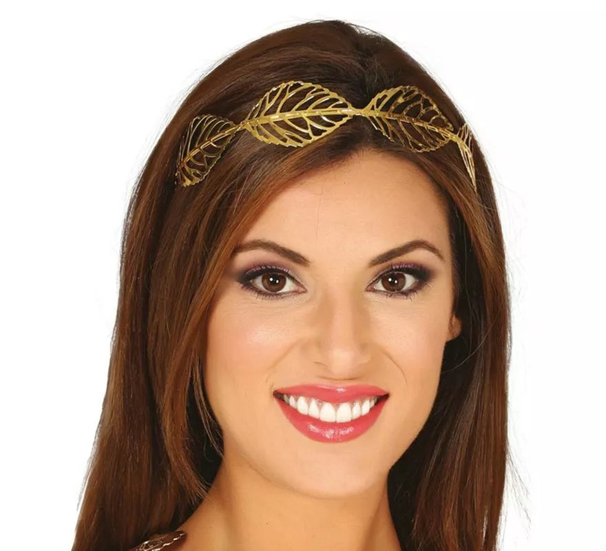 Translation missing: it.Corona con Hojas de Metal Oro
