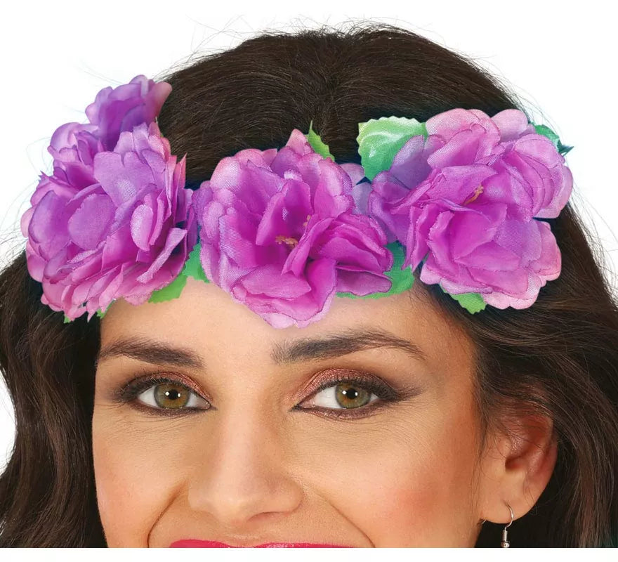 Translation missing: es.Corona de Flores con hojas de 20 cm