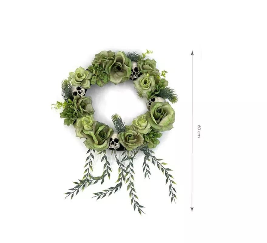 Translation missing: it.Corona de Flores verdes de 60x43 cm