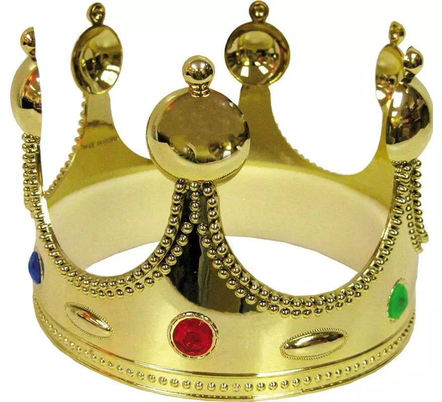 Translation missing: es.Corona de Rey Dorada de 55 cm