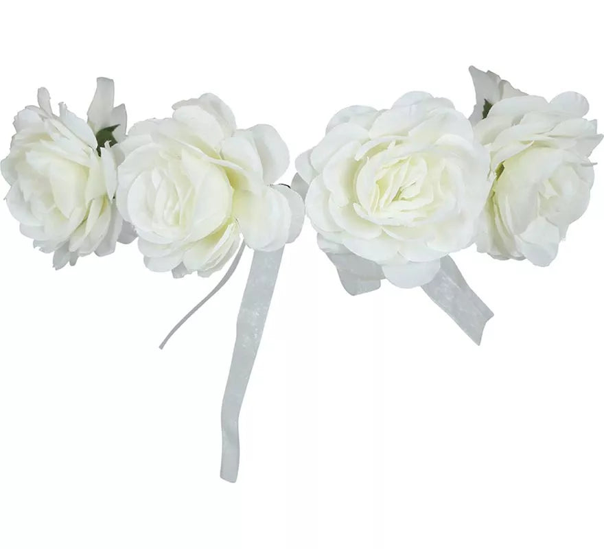 Translation missing: es.Corona de Rosas blancas