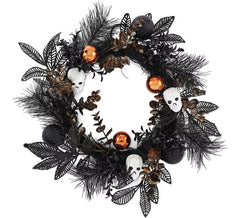 Corona di fiori di Halloween da 40 cm