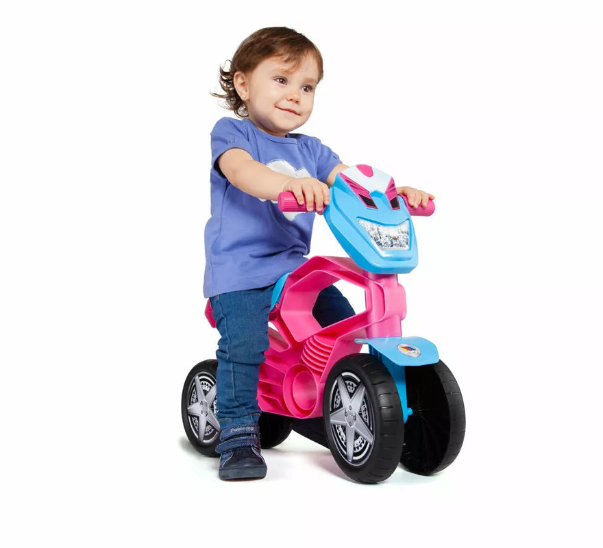 Correpasillos Mi Primera Moto Moltó Cross rosa
