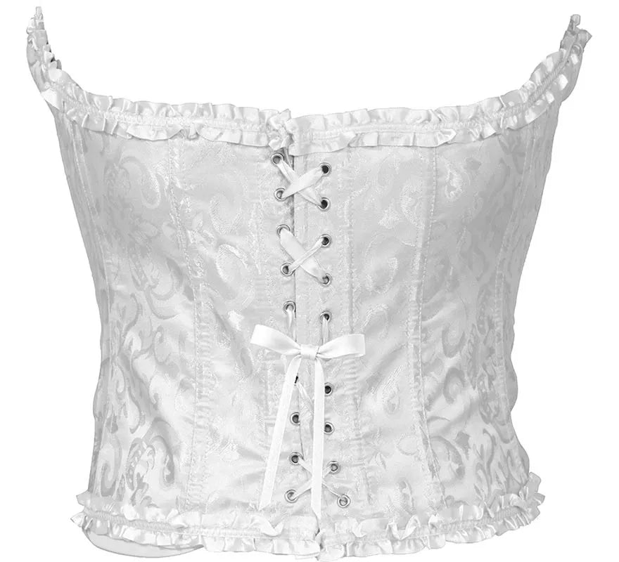 Translation missing: es.Corset blanco con Lazo para mujer