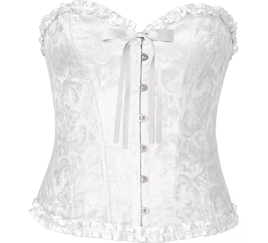 Translation missing: es.Corset blanco con Lazo para mujer