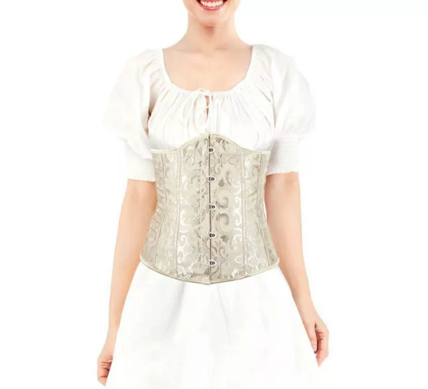 Translation missing: it.Corset Jacquard Beige para mujer