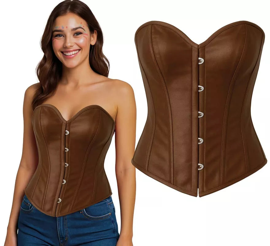 Translation missing: it.Corset marrón para mujer