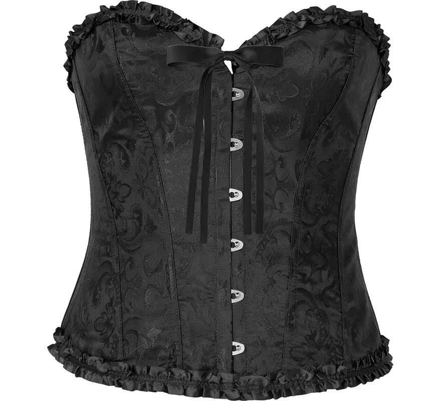 Translation missing: it.Corset negro con Lazo para mujer