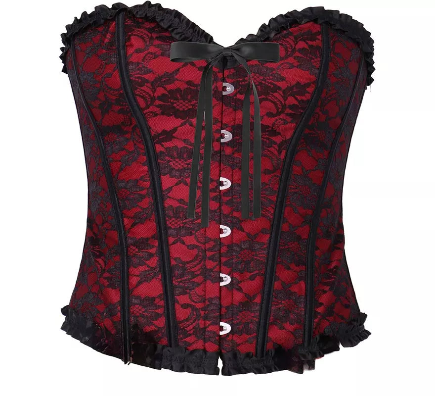 Translation missing: it.Corset Pirata burdeos para mujer