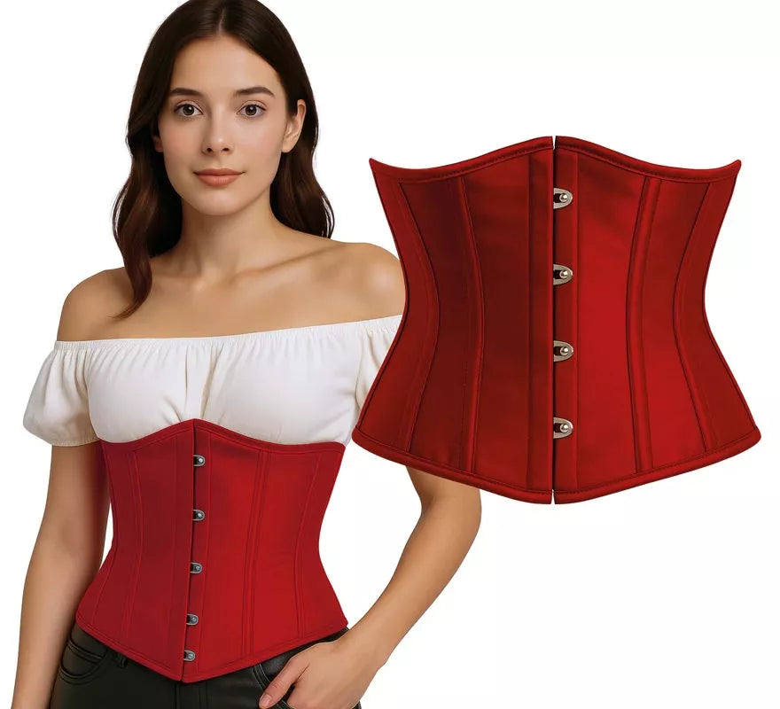 Translation missing: it.Corset Pirata rojo para mujer