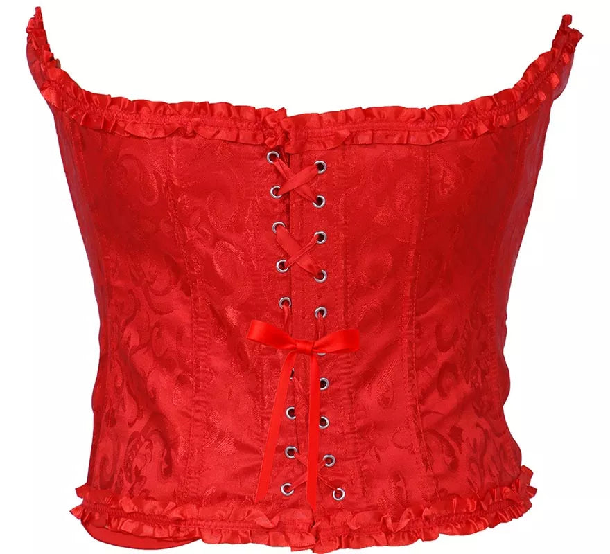 Translation missing: it.Corset rojo con Lazo para mujer