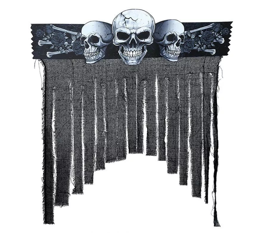 Translation missing: it.Cortina Calaveras Tenebrosas de 90x30 cm