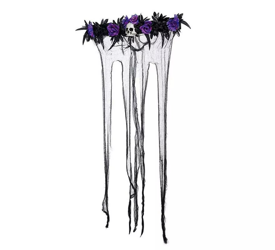 Translation missing: it.Cortina con Flores Lilas de 80X120 cm