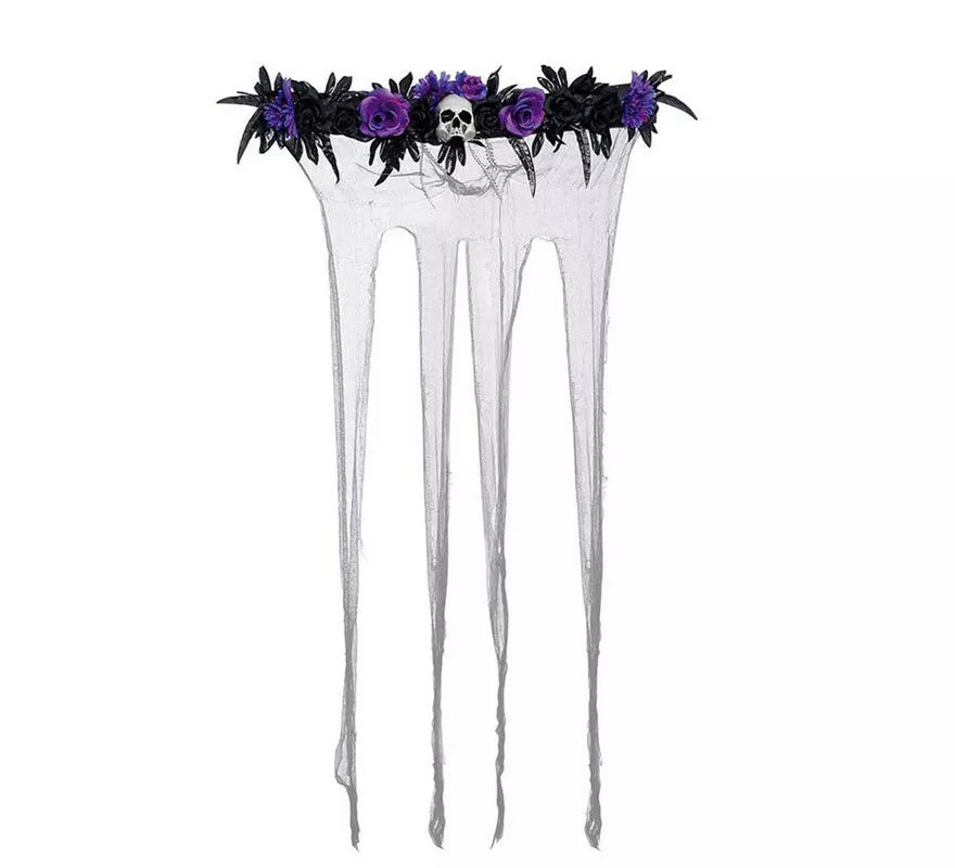 Translation missing: it.Cortina con Flores Lilas de 80X120 cm