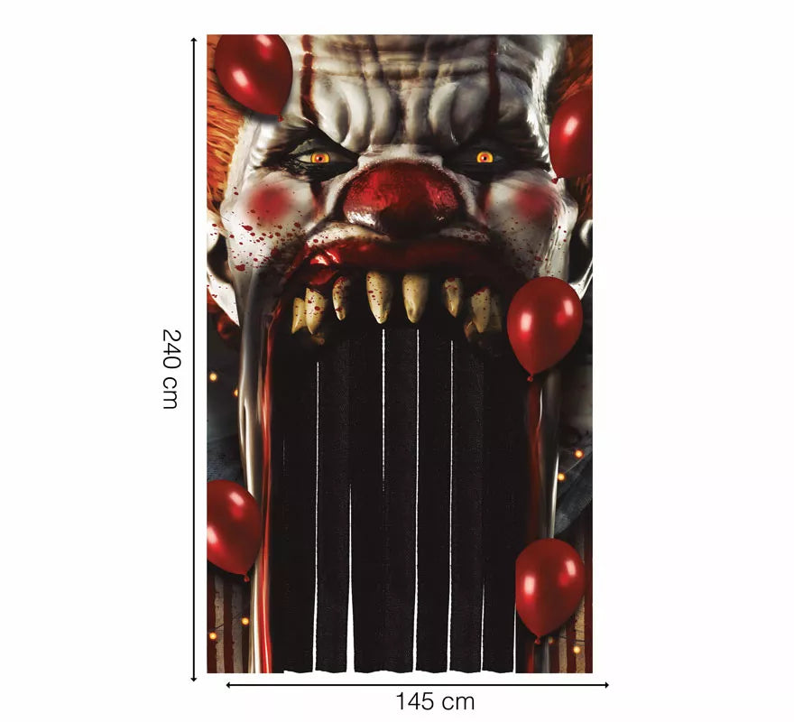 Translation missing: es.Cortina de Payaso Terror de 145X240 cm