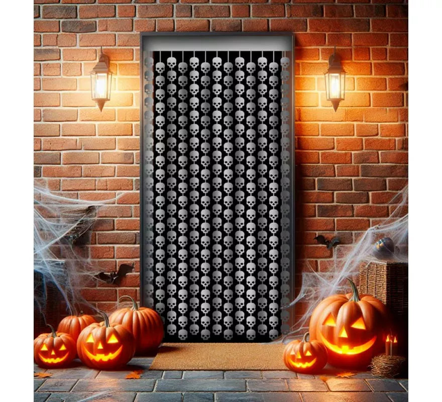 Translation missing: it.Cortina Halloween de Calaveras de 1x2 m