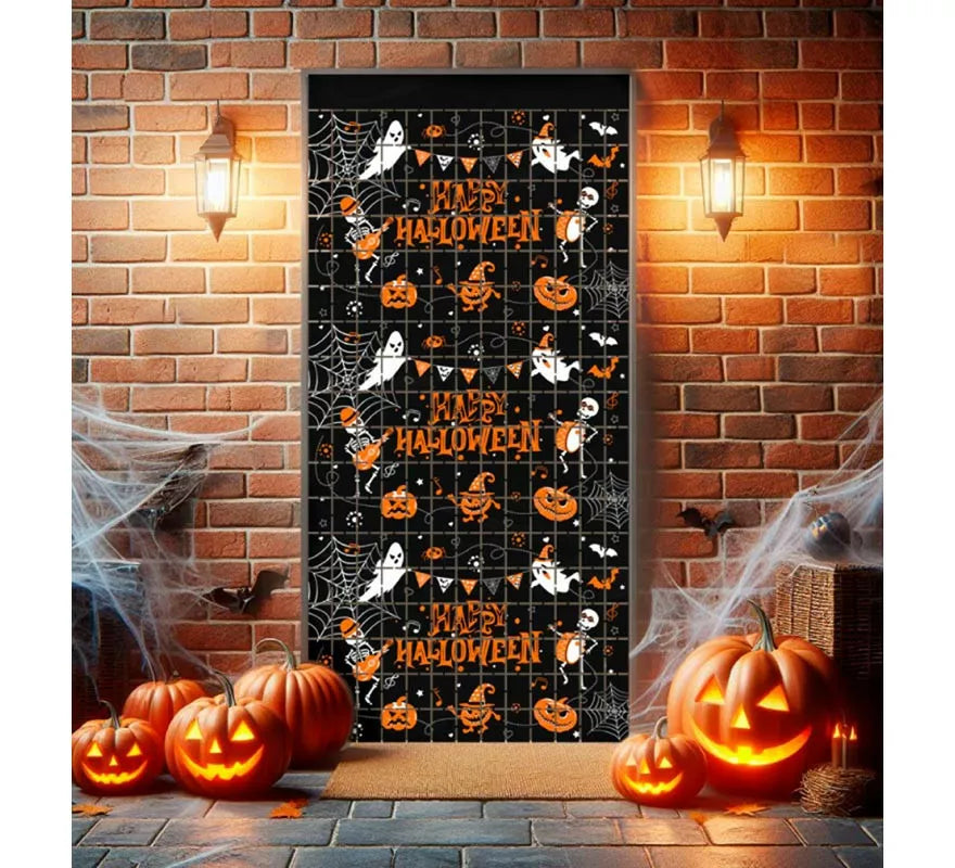 Translation missing: it.Cortina Happy Halloween de cuadros de 1x2 m