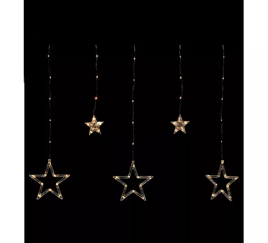 Translation missing: it.Cortina Navideña de 3 metros con 12 Estrellas Luminosas