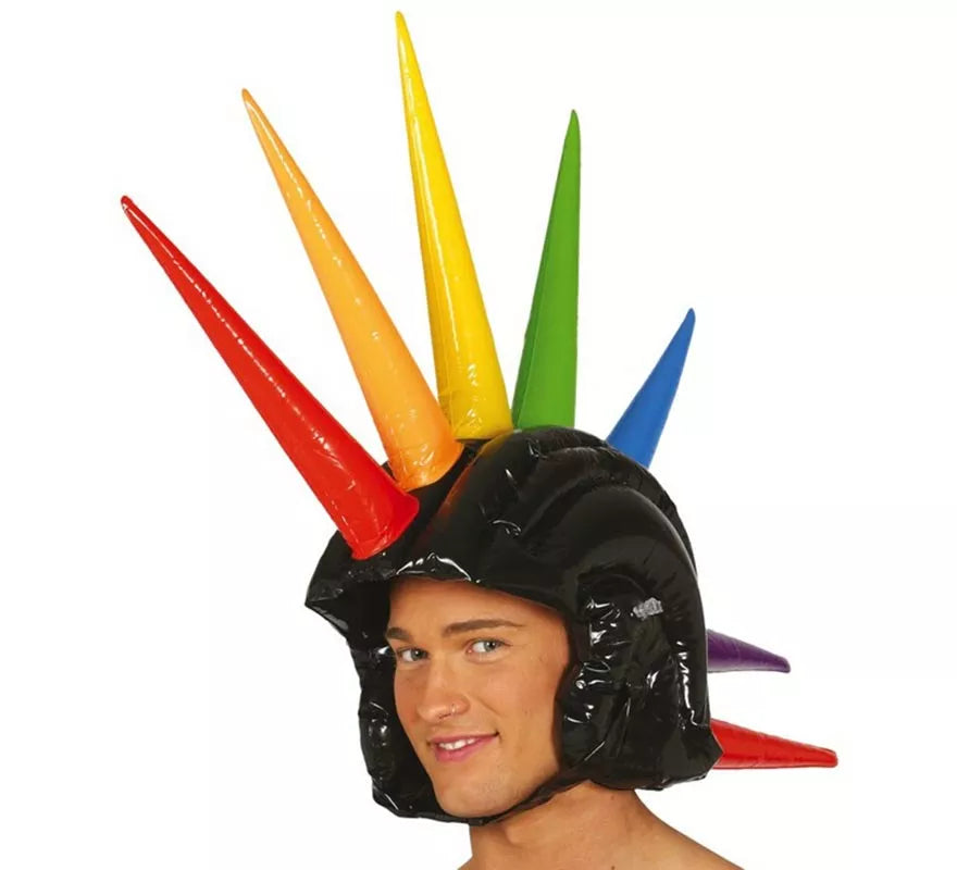 Translation missing: es.Cresta Punk Hinchable Multicolor