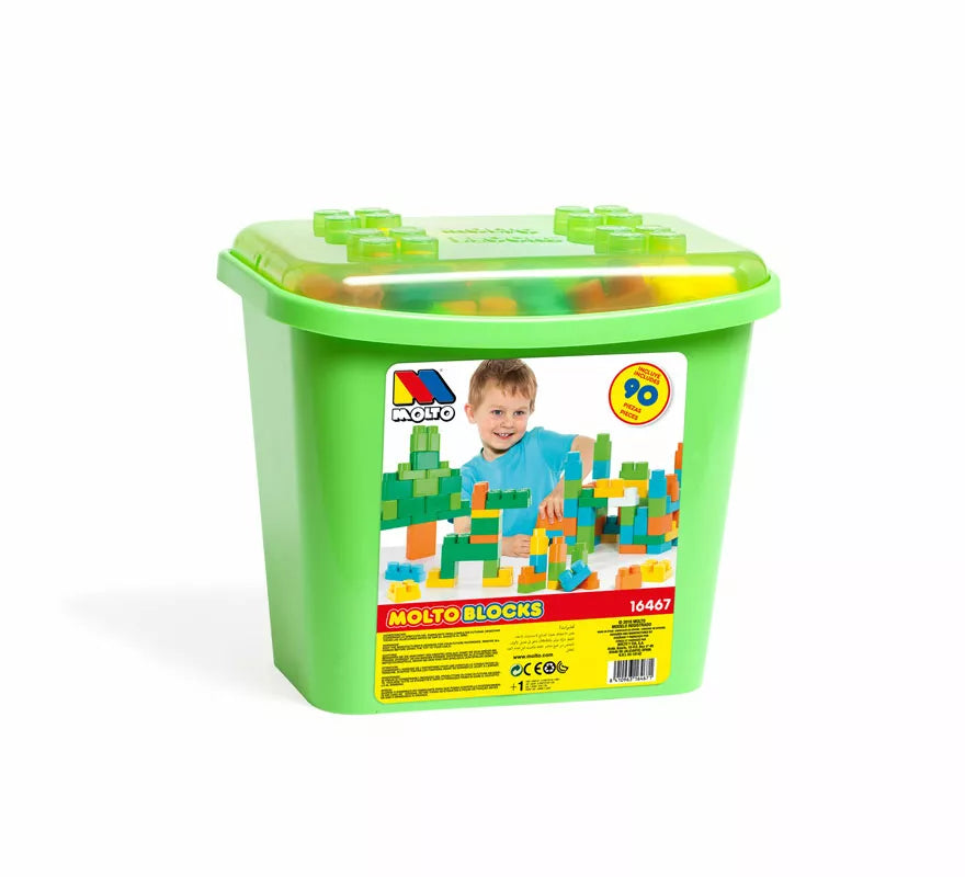 Cubeta de Bloques con 90 Piezas