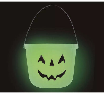 Cubo Calabaza Brilla en la Oscuridad 15X19 cms