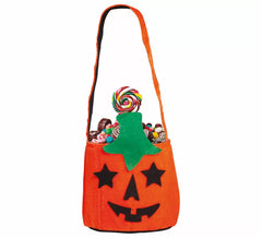 Cubo Calabaza Feliz de Fieltro de 25 cm